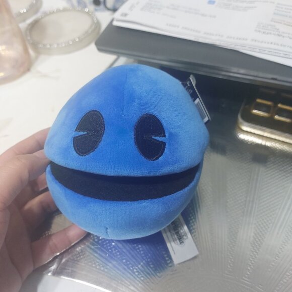 Dark or Royal Blue Pac Man Plush Chompionship Cute Plushes Mini Size - Picture 4 of 8
